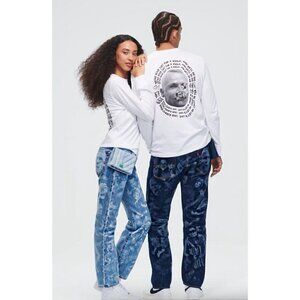 Levi's x Melody Ehsani White Face Long Sleeve T-Shirt XS